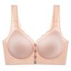 Full cup front buckle bra without steel ring large size middle-aged and elderly bra comfortable and breathable sleep