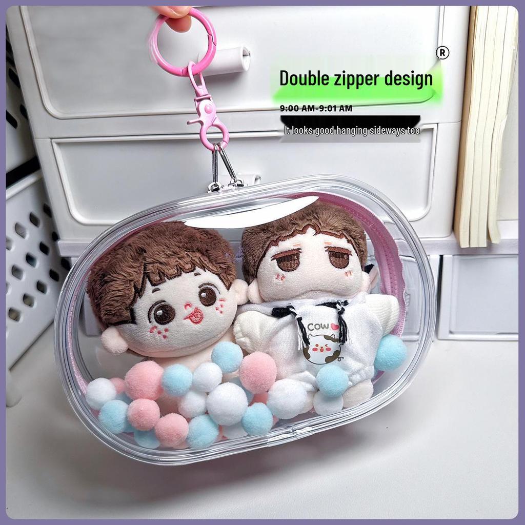 High Transparency Dustproof Plush Doll Storage Bag - Thickened, Cotton, 15cm/20cm