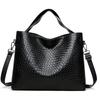 Borsa a spalla testurizzata resistente all'usura e durevole - Borsa a mano da donna spaziosa da portare sotto il braccio, borsa firmata alla moda casual per pendolari di grande capacità
