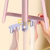 Rotatable Shoes Drying Rack Windproof With Sock Clips Shoes Drying Hanger Quickly Dry Space Saving Hanging Shoes Hook