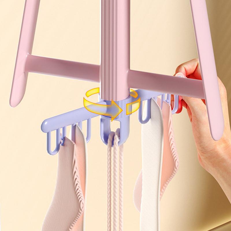 Rotatable Shoes Drying Rack Windproof With Sock Clips Shoes Drying Hanger Quickly Dry Space Saving Hanging Shoes Hook