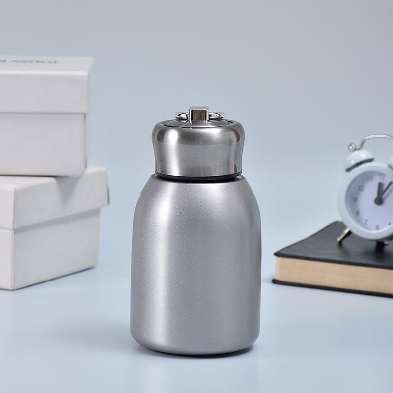 Retro Light Luxury Thermos Cup for Girls, High-end Water Cup, Mini Portable Large Belly Cup, Chinese Style Small Thermos Cup, Te