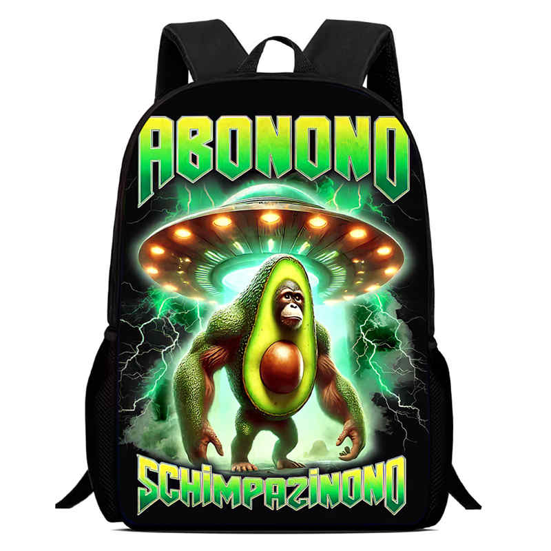 15 in Funny BrainRot Child School Backpack Aged 5-10,Cartoon School Bags for Boys Girls,Light Weight & Durable Kids Bakpack