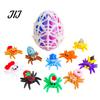 Halloween Scavenger Hunt Supplies Spider Figurine, 3D Printed Articulated Joint with Glow Sensory Fidget Toys in Dark Eggs, Spooky Decor for