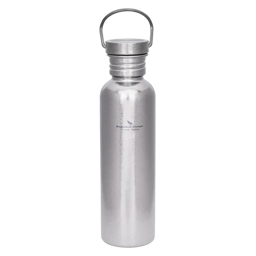 Boundless Voyage Titanium Sports Water Wide Single Direct Perfect for Outdoor and Includes Storage Crystal Ti3259C Bottle, Mouth, 750ml, Wall,