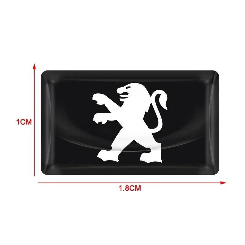 Car Steering Wheel Center Decoration Sticker Badge Decal Emblem For Peugeot RCZ 107 106 205 4008 301 3008 Rifter 5008 508 2008