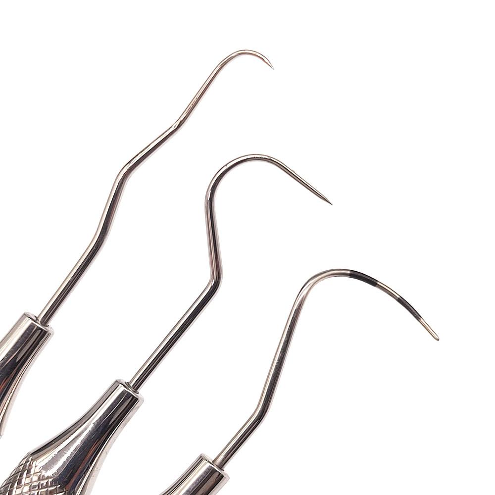 New Type Hollow Handle Dental Periodontal Probe with Scaler Explorer with Angle Dentist Endodontic Instrument Tool