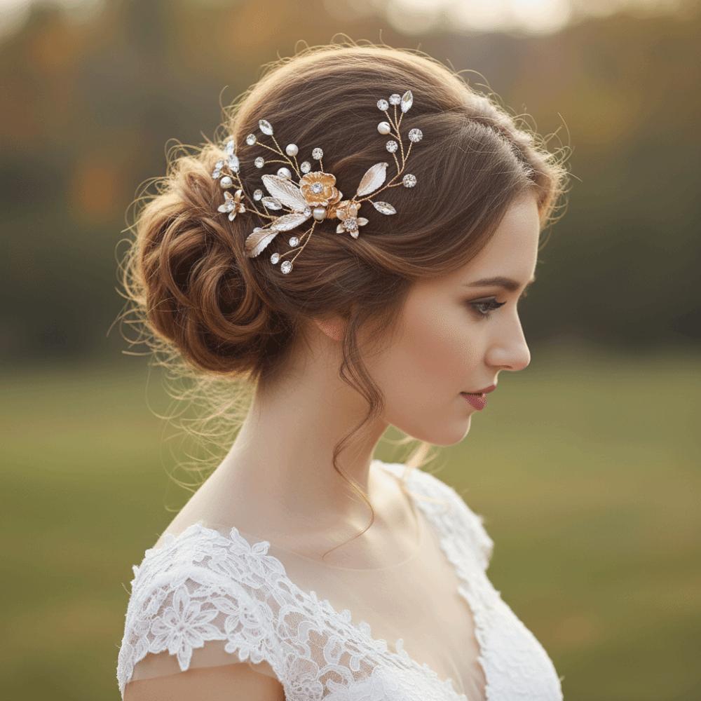 Luxury Crystal Hair Clip Elegant Wedding Hair Accessories Versatile Hair Ornaments  Formal Events
