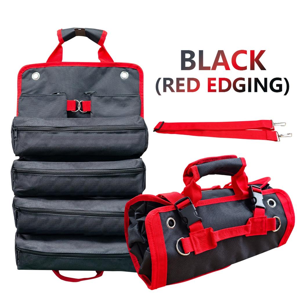 Mehrzweck-Werkzeugtasche Hohe Qualität Mehrere Taschen Beschläge Werkzeuge Beutel Aufrollbar Tragbar Kleine Werkzeuge Organizer Tasche