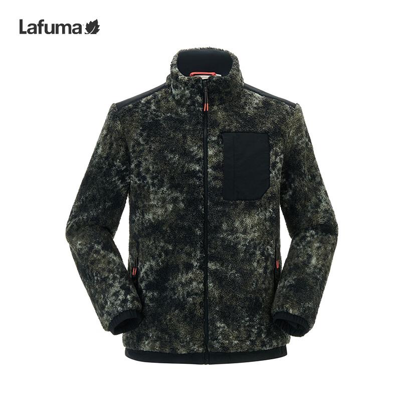 LAFUMA Men's Knitted Patchwork Stand Collar Fleece Jacket
