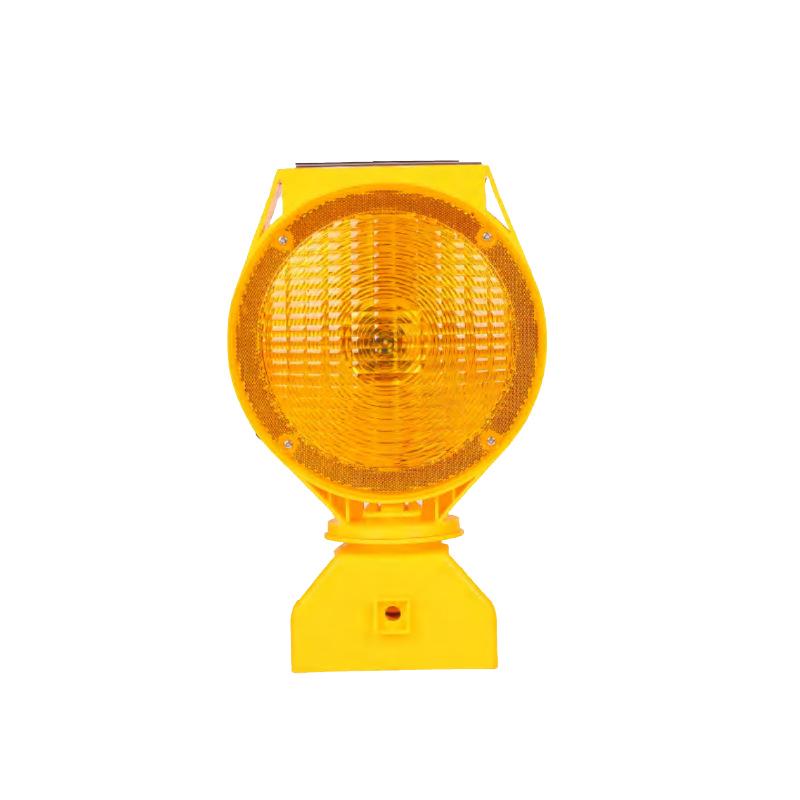 Custom Solar-Powered LED Red/Blue Flashing Traffic Lights for Road Construction and Barrier Safety