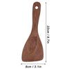 2 Pcs Long Handle Cooking Spatula Solid Wood Kitchen Scoop Rice Spatula  Non-stick Pan