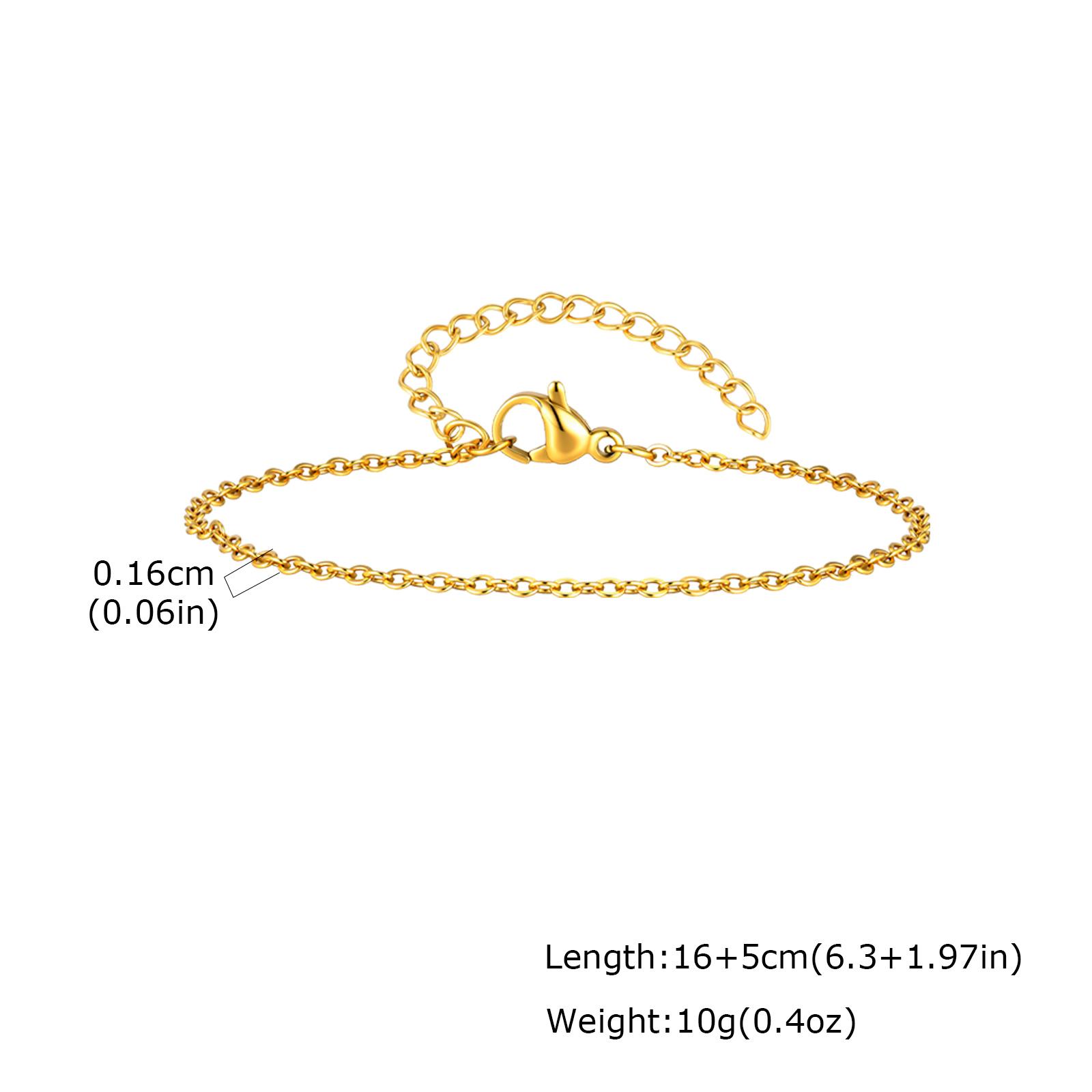 

Simple Minimalist Stackable Chain Bracelet for Women,Snake Box Rope Cable Link Bracelet Waterproof Dainty Hand Jewelry Gift