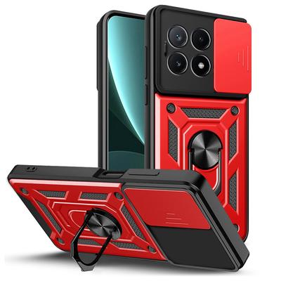 Camera Protect Case for POCO X6 Pro M6 Pro F5 Pro X5 Pro M5 X4 Pro X4 GT M4 Pro F3 X3 NFC POCO C65 Armor Hybrid Ring Back Cover