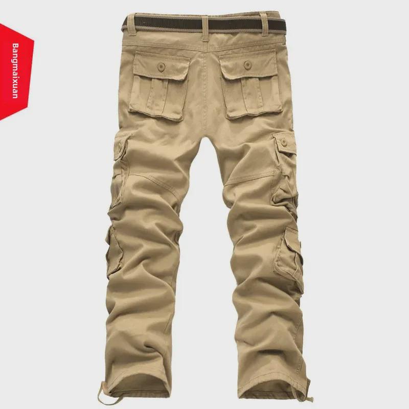 Men's Loose-Fit Multi-Pocket Cargo Pants - Spring/Autumn Casual Workwear