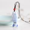 Delicate Ceramic Fish Pendant Smooth Boho Ethnic Necklace Cute Porcelain Necklace  Friend