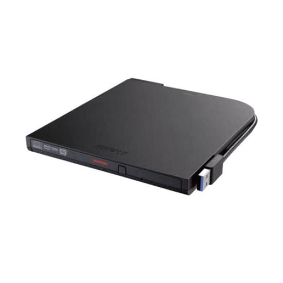 Buffalo USB 3.2 (Gen1) Portable DVD Drive with Playback and Writing Software (DVSM-PTS8U3-BKB)