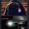 3pcs LED Rotatable Mini Keychain Flashlight USB Charging Hat Clip Light 6000LM Pocket Emergency Lantern for Camping Fishing Walking