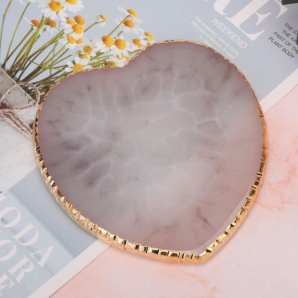 Resin Resin Nail Plate Heart Shaped Color Mixing Plate Portable Nail Art Palette Home Use серый