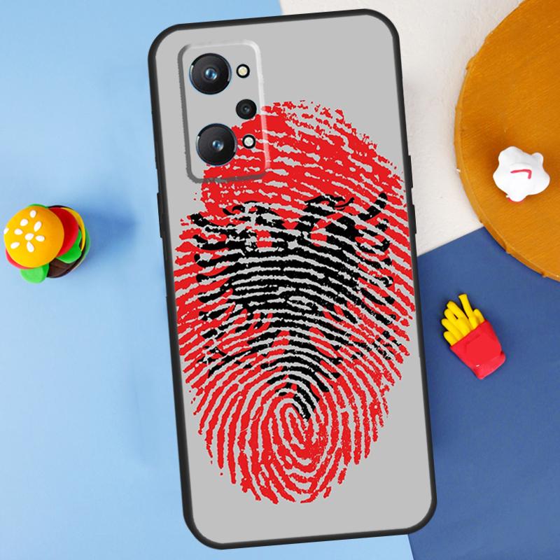 Albanien Flagge Für Realme GT 6 6T 5 GT7 Pro C61 C75 C55 C51 C21Y C25S C67 C53 13 12 10 11 14 Pro Plus Hülle