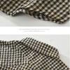 Harajuku Style Short Sleeve Plaid Shirts for Men Summer Casual Tops Button Bubble Shirt Male