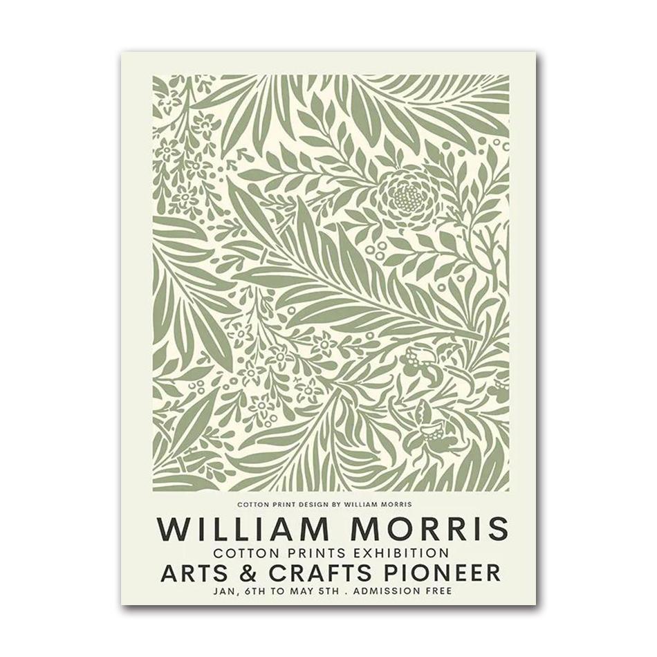 William Morris Museum Ausstellungsgalerie Wandkunst Leinwandbild Nordische Poster und Drucke Wandbilder für Wohnzimmerdekoration