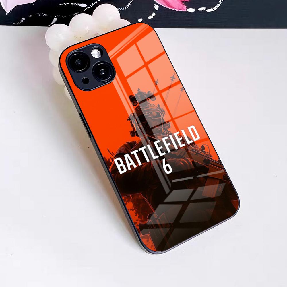 Game Battlefield 6 Phone Case For IPhone 17 Pro Max 16 15 14 Pro Max 13 11 X Xs Xr 8 7Plus Glass Cover