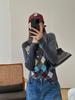 GA New Style Plaid Wool Knit Sweater - Ju Jingyi 25 Autumn Winter Collection for Women