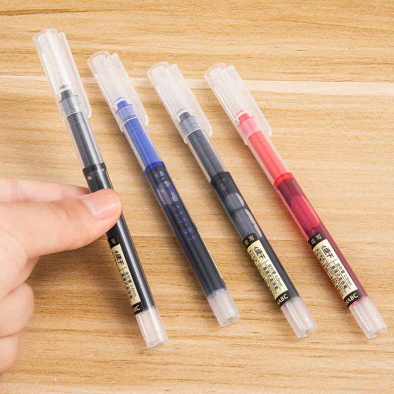 0.5mm Quick-Drying Large Capacity Smooth Rollerball Pens Gel Ink Pen Needle Point Fine Line Writing School & Office Supplies