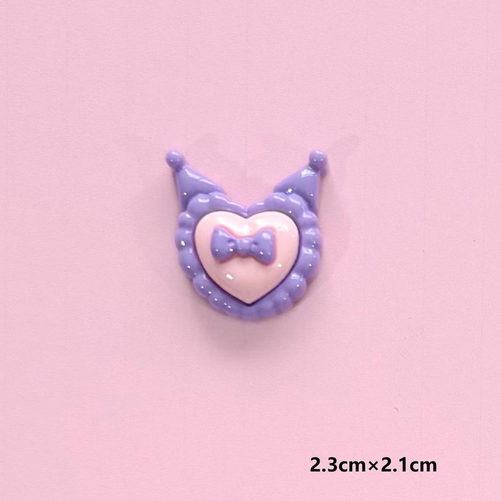 Flower Mini Mi DIY Resin Ornaments Set: Hair Clips, Shoe Buckles, Keyholes, Clog Buckles