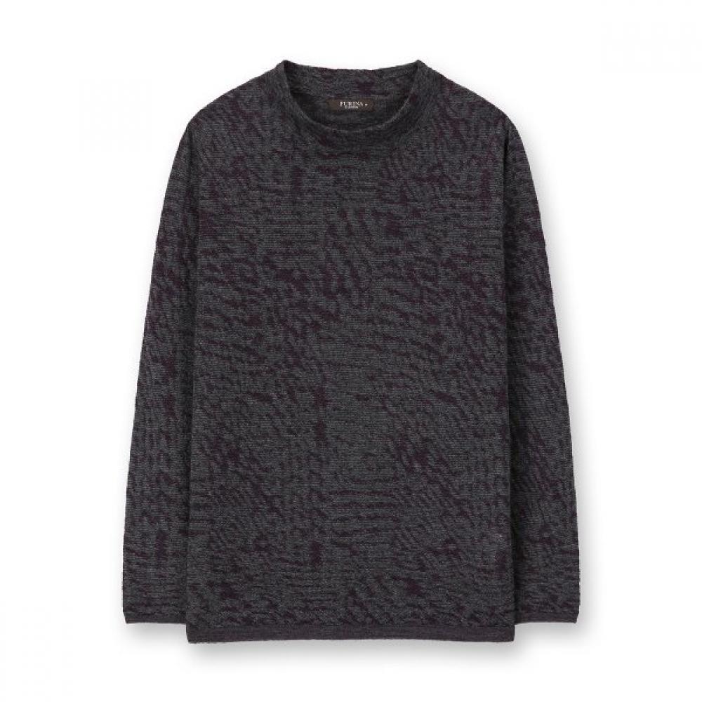 Furina Cashmere High Neck Sweater Leopard Daphne