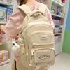 Schoolbag Large Capacity Backpack 1011 New Junior High School High School Primary School College Student Simple and Lightweight Girls Backpack School