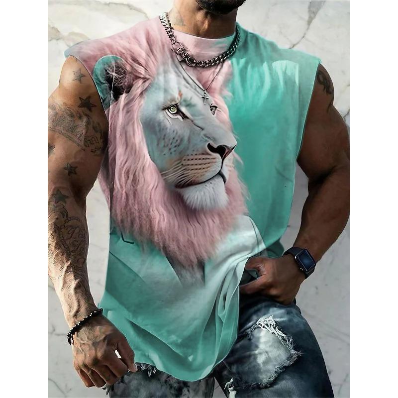 Canotta casual da uomo con scollo rotondo e comoda