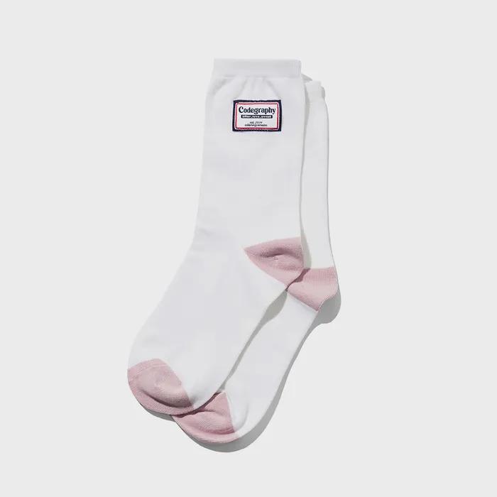 (Women's) Point Label Socks_2 Colors