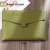 Large Capacity A4 Leather File Bag - Multifunctional Business Office Folder