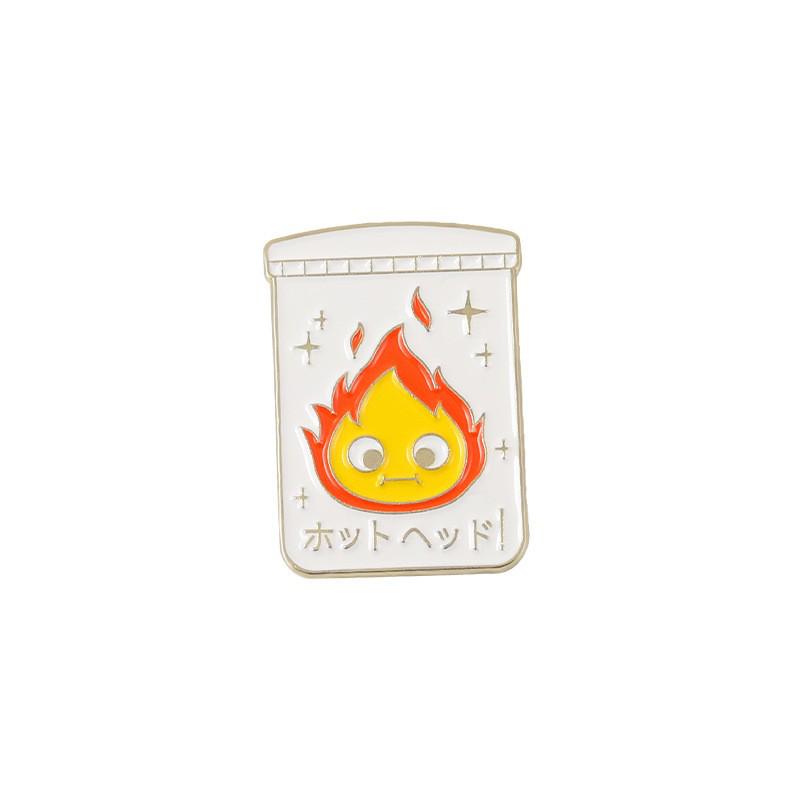 Japanese Anime Character 2D Brooch Set: Alloy Cartoon Varnish Badges