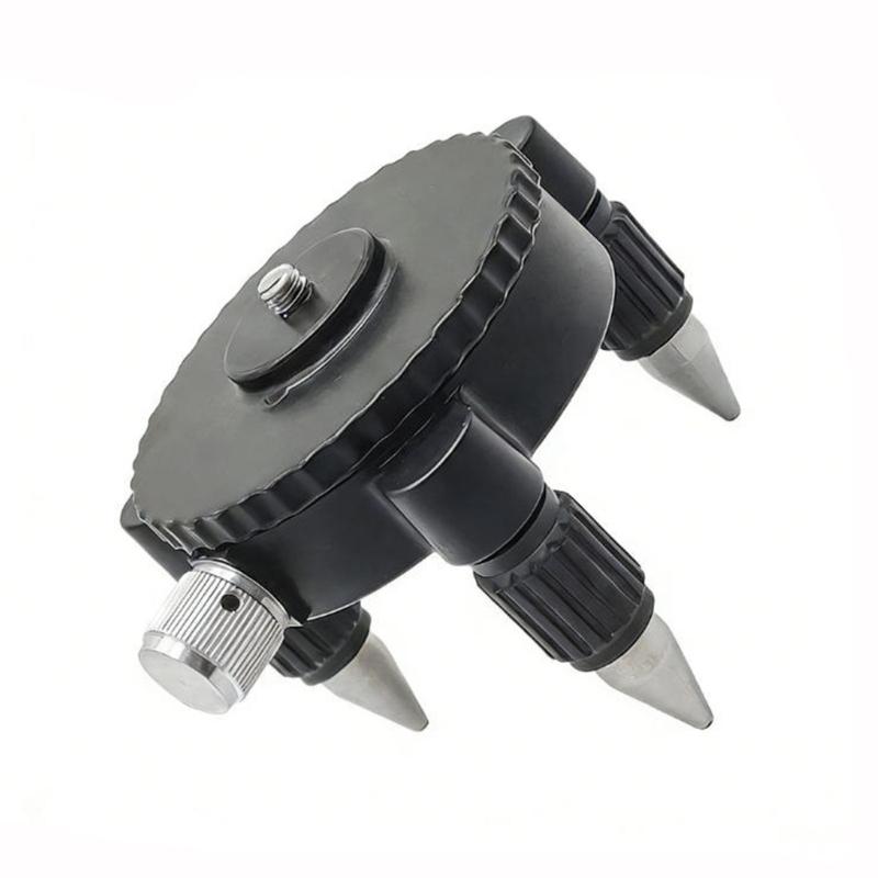 1/4Inch Interface Level Fine Adjustment Base Bracket 360 Degree Rotation Base Tripod Bracket For Indoor Outdoor Use