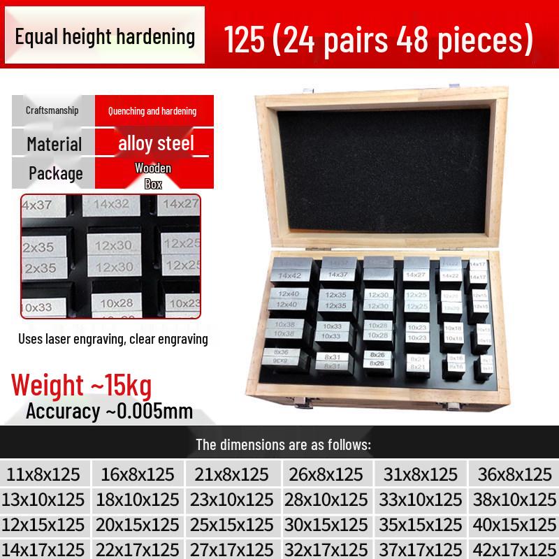 Yue Ci Parallel Height Shim Vise Plate for Milling Machine Jaws