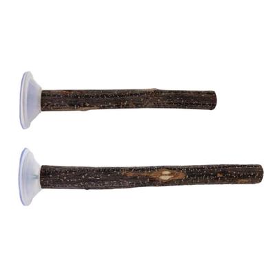 3pack Portable Parakeets Grinding Stick Training Toy Strong Suction Cup Bird for Small To Medium
