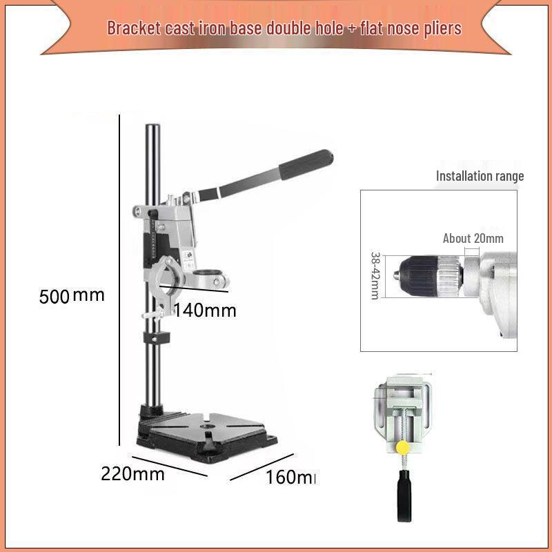 Multifunctional Hand Drill Stand: Converts Electric Drill To Bench Drill with Mini Pliers
