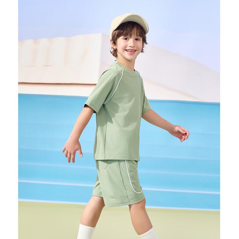 Boys' Color Block Short Sleeve & Shorts Sportswear Set