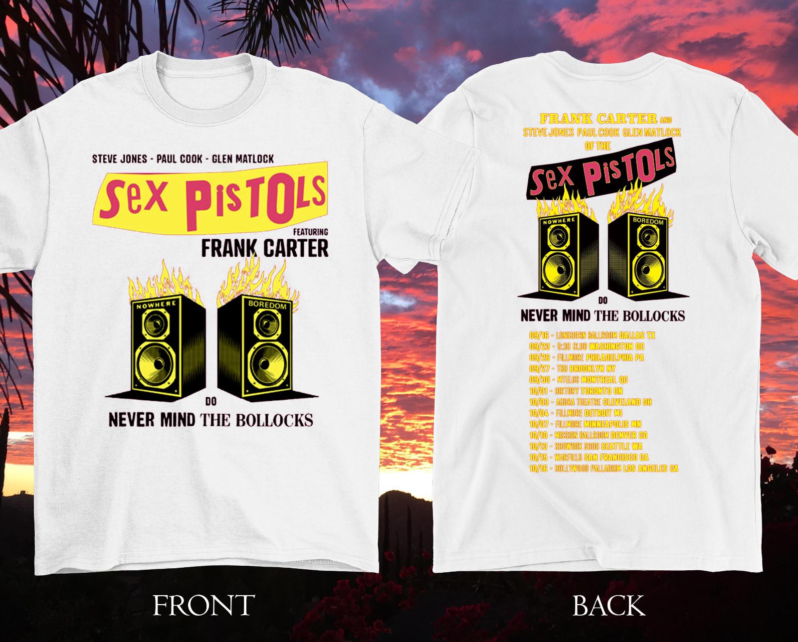 2 Sides Sex Pistols 2025 North American Tour Shirt Unisex White S-5XL EM0740 S