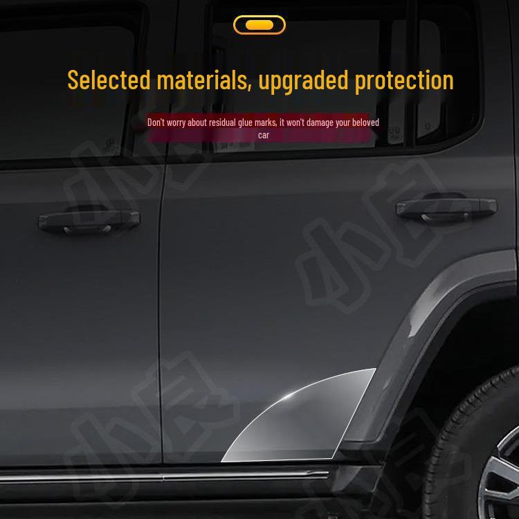 Tank 300 Door Corner TPU Protection Film - Transparent, Anti-Scratch, Custom Fit for Triangle Area