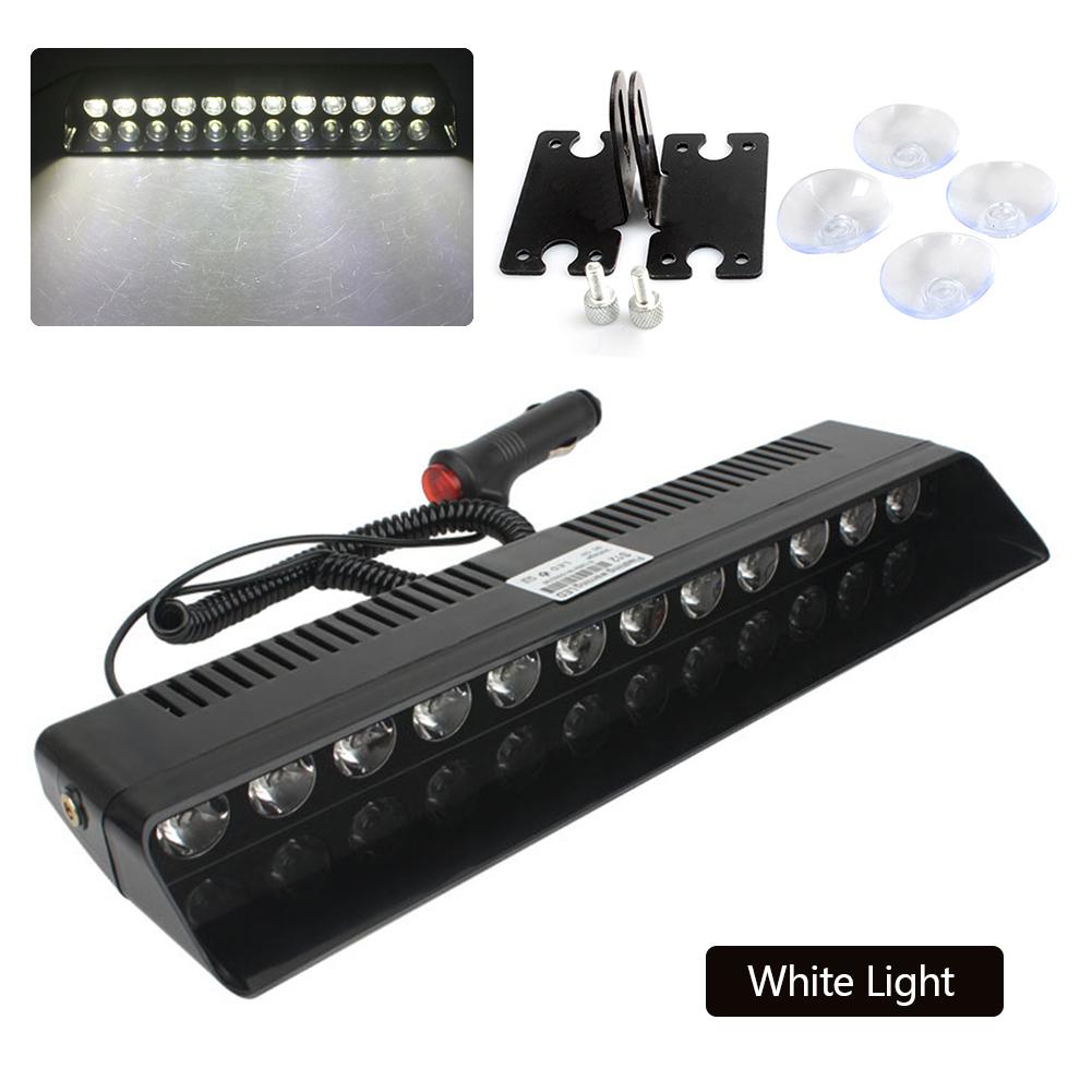 12V Emergency LED Strobe Light Police for Car Truck Red Blue Amber White LED Flasher Beacon Warning Lamp Car Light Assembly