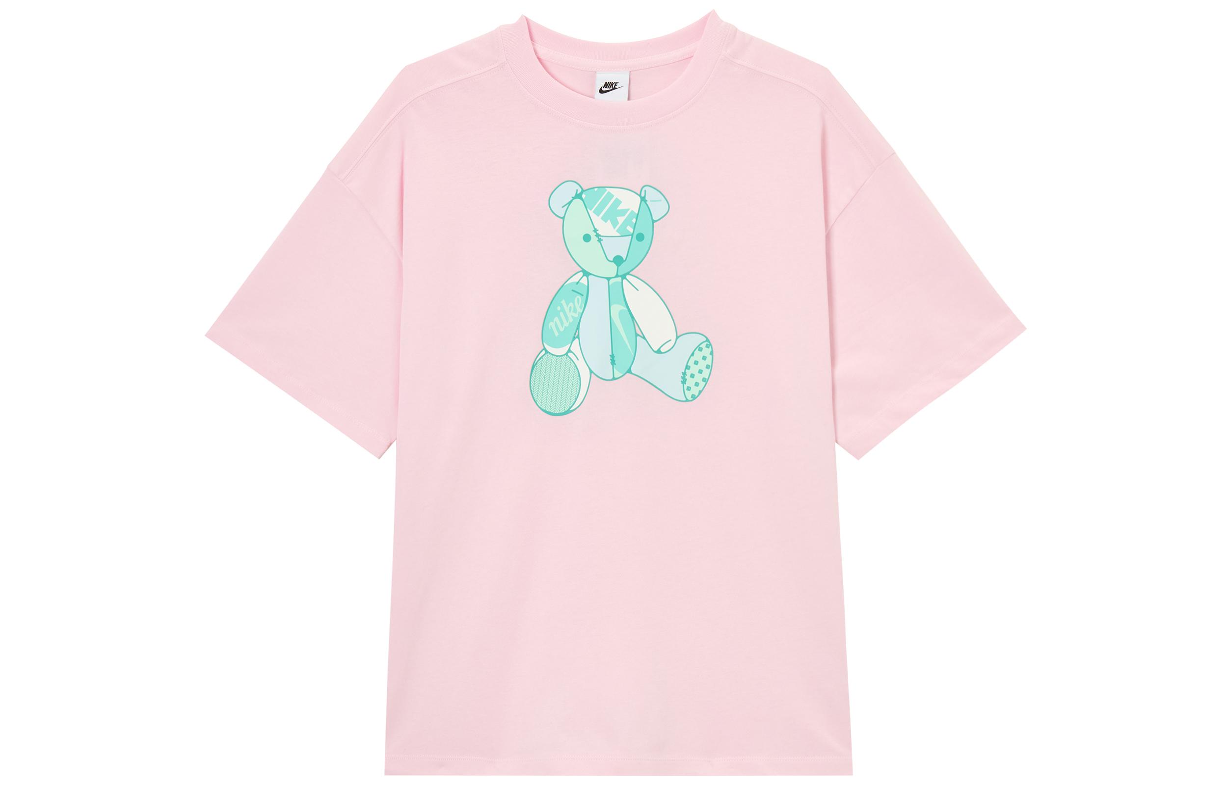 Nike T Shirts Women s Pink Crew Neck Moderate IM3380-663 L