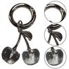 Cherrys Keychain Pendant Lovely Sturdy Alloy Charm for Bags and Car Fashionable Accessory for Trendsetters Outfits