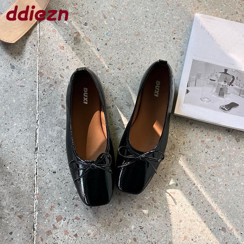 Fashion Spring Autumn Female Slip On Footwear Flats With Shoes For Ladies 2025 New Round Toe Fashion Shallow Women Ballet Flats Shoes