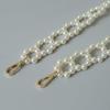 New Fashion Woman Handbag Accessory Parts Puring White Pearl Acrylic Resin Chain Luxury Solid Strap Women Cute Clutch Chains