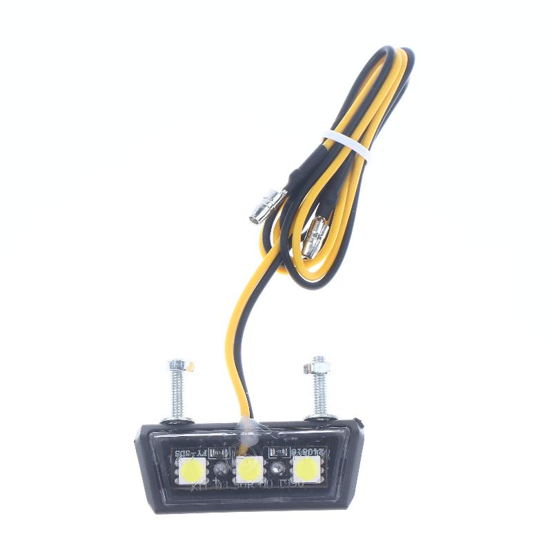 12V LED Light Waterproof Motorcycle License Light Motorcycle License Plate Rear Tail Light Motorcycle License Plate Holder Light