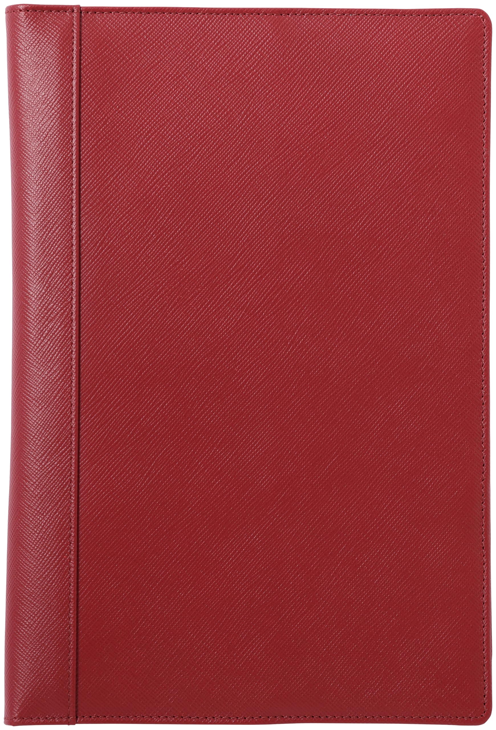 

Franklin Planner 180 Embossed Leather Binder Classic Red 86026